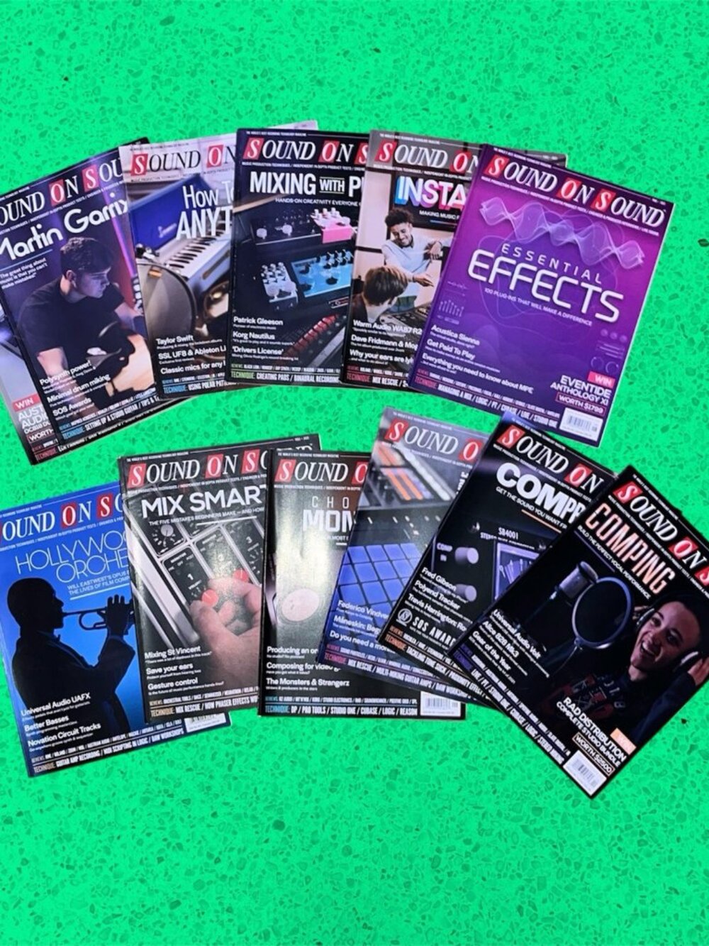 SOUND ON SOUND Music Recording Magazine lot of 12 2021 Complete Set Jan-Dec